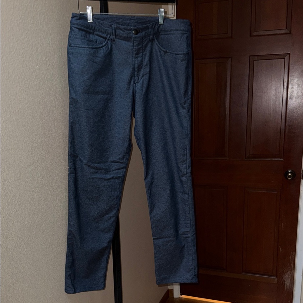 lululemon Blue Dress Casual Cotton Blend 5 Pocket Pants Men’s Size 32